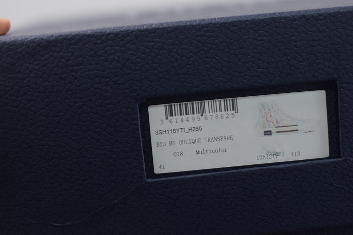 DR B23 OBLIQUE HIGH TOP SNEAKER“CD Ghosting”