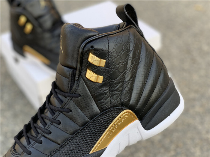 Air Jordan 12 Retro ‘Reptile’ Black/Metallic Gold-White AO6068-007