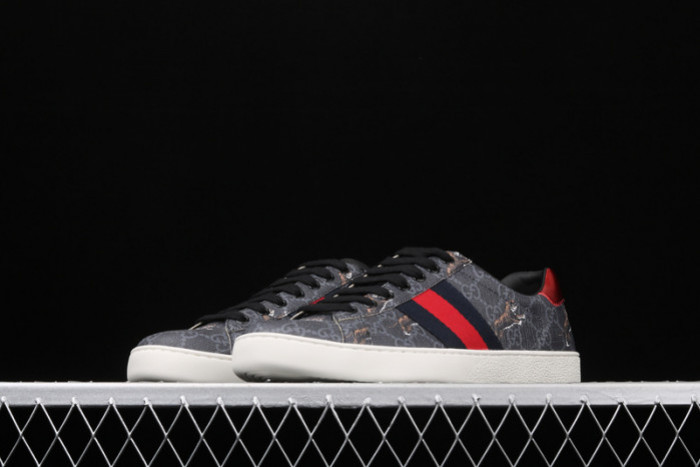 GUCC JBG LEATHER AND SUED BLACK AND TIGER ‎429445 G0K20 1102