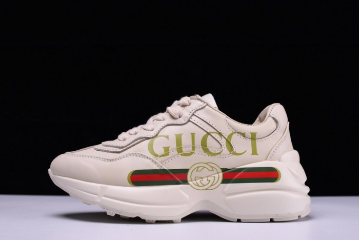 GUCC LOGO RHYTON VINTAGE TRAINER SNEAKER 500877 DRW00 9522